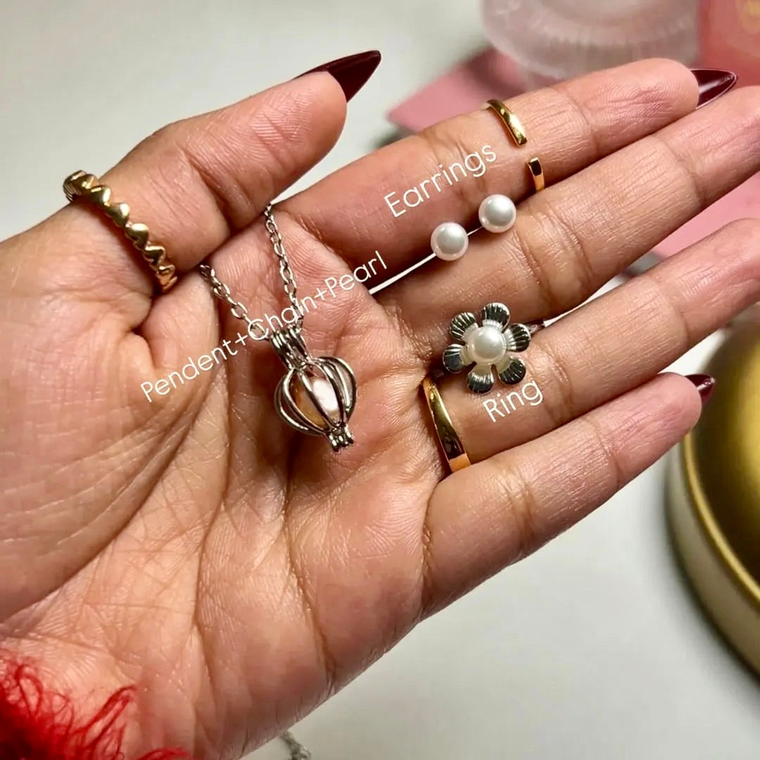 ❤️‍🔥Love Pearl Jewelry Full Set (Combo)