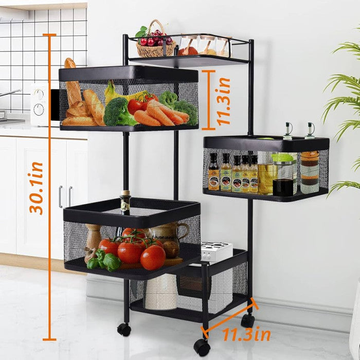 4 Layer Kitchen Rack (Square)