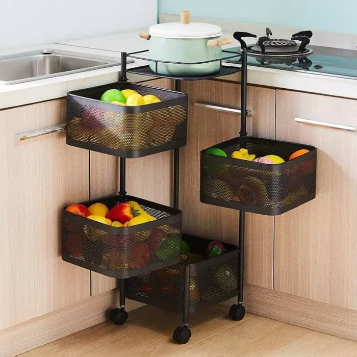 4 Layer Kitchen Rack (Square)